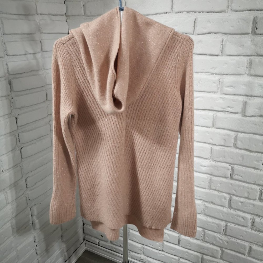 Liz Claiborne Ladies Size Small Light Pink Tunic/Sweater with Scarf
